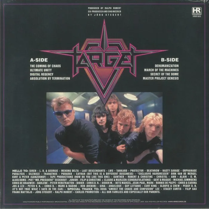 Back cover — TARGET — Master Project Genesis