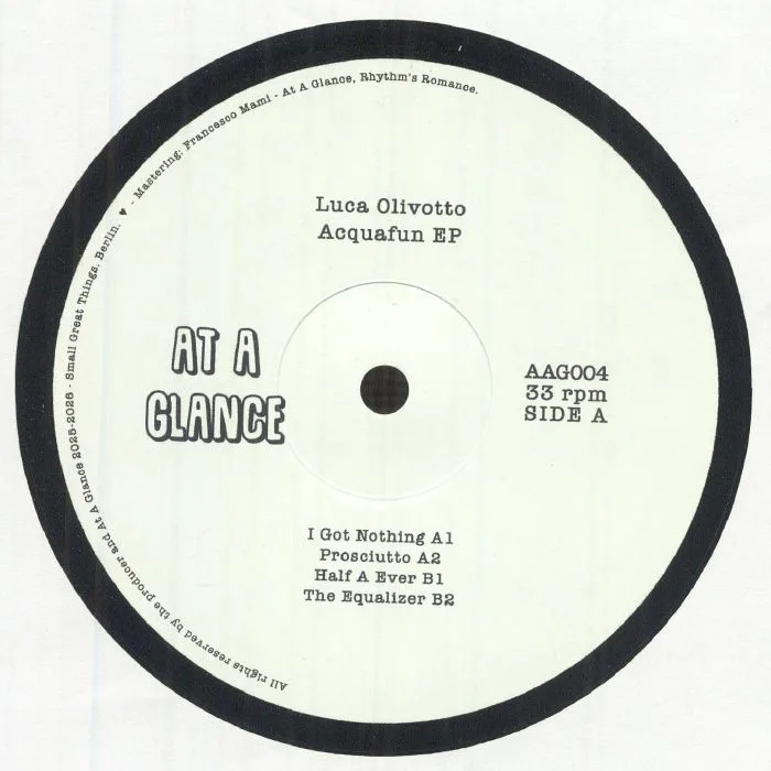 Front cover — Luca OLIVOTTO — Acquafun EP