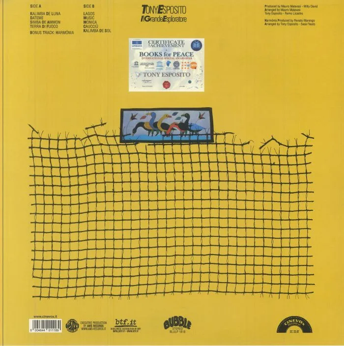 Back cover — Toni ESPOSITO — Il Grande Esploratore (reissue)