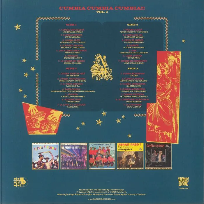 Обратная сторона обложки — VARIOUS — Cumbia Cumbia Cumbia Vol 2