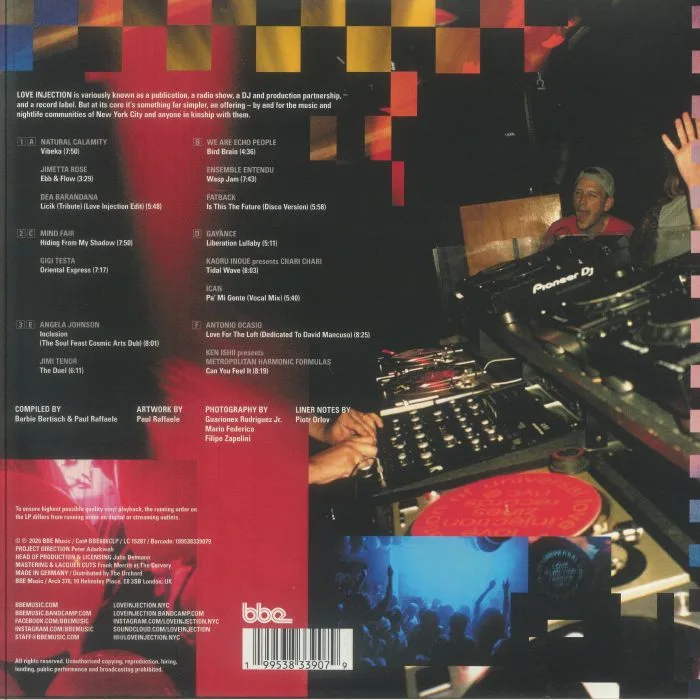 Обратная сторона обложки — VARIOUS — Universal Love: 10 Years Of Love Injection Compiled By Barbie Bertisch & Paul Raffaele