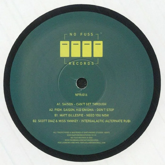 SAISON / PIEM / KID ENIGMA / MATT GILLESPIE / SCOTT DIAZ / MISS YANKEY — NFRV 016 (B-STOCK)
