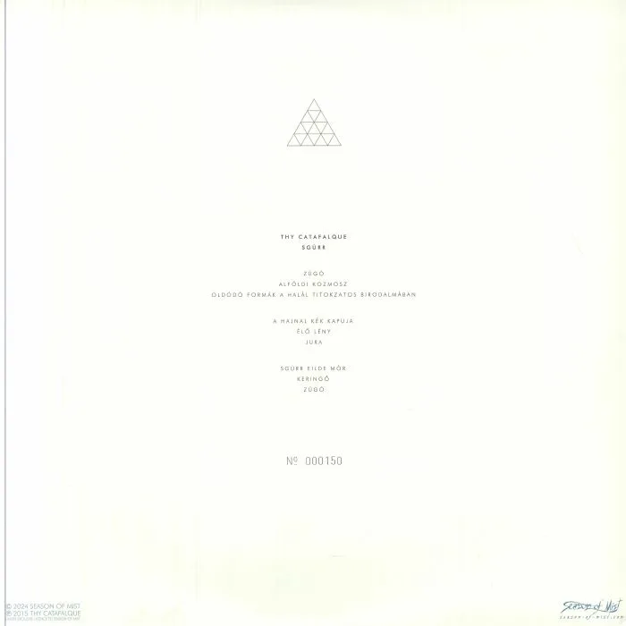 Back cover — THY CATAFALQUE — Sgurr