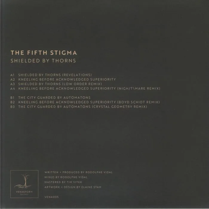 Обратная сторона обложки — The FIFTH STIGMA — Shielded By Thorns
