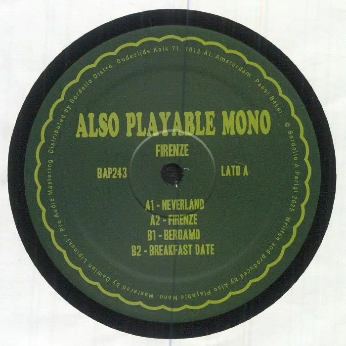 ALSO PLAYABLE MONO — Firenze EP