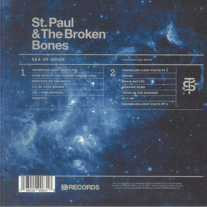 Back cover — ST PAUL & THE BROKEN BONES — Sea Of Noise (reissue)