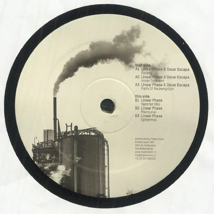 Back cover — LINEAR PHASE / OSCAR ESCAPA — Mercurial EP