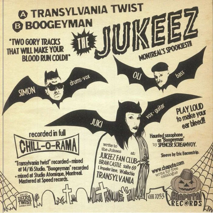 Обратная сторона обложки — The JUKEEZ — Transylvania Twist