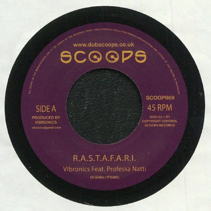 VIBRONICS feat PROFESSA NATTI — RASTAFARI (reissue)