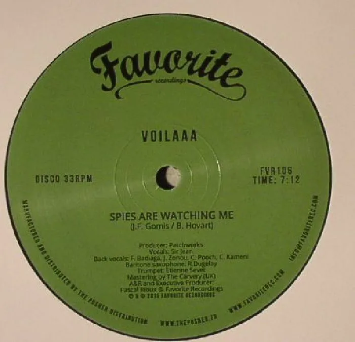 Front cover — VOILAAA — Spies Are Watching Me