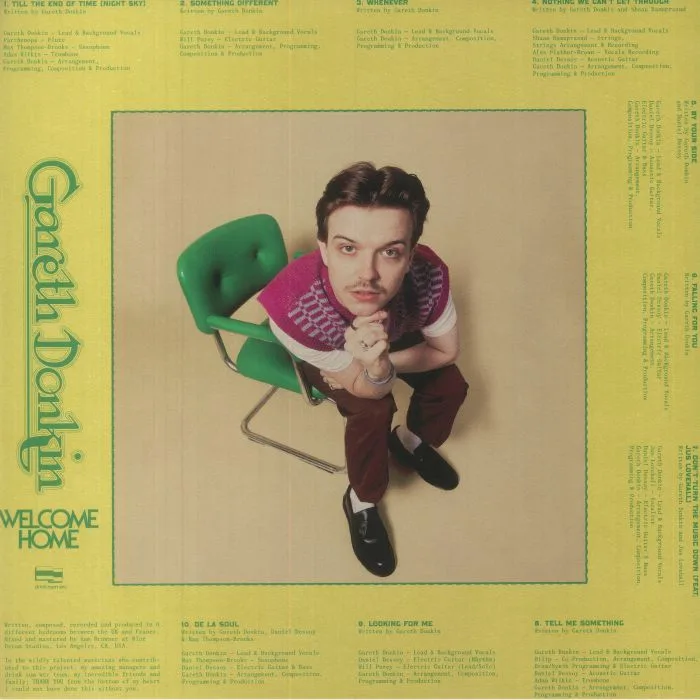 Back cover — Gareth DONKIN — Welcome Home