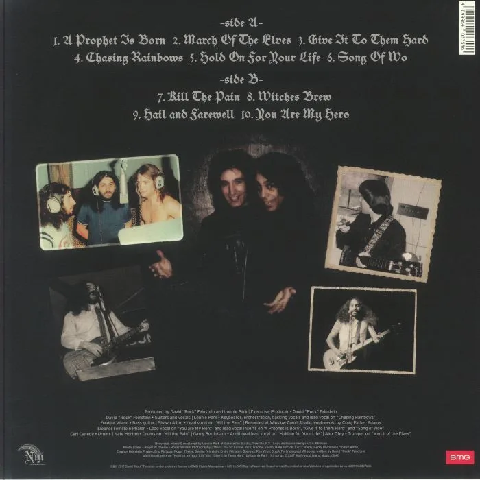 Back cover — David 'Rock' FEINSTEIN — Hail & Farewell: A Tribute To Ronnie James Dio (reissue)