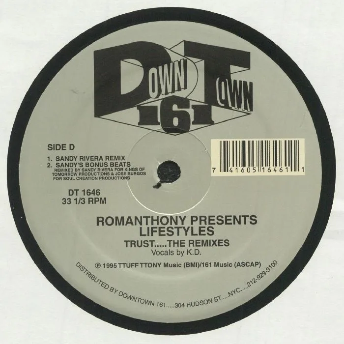 Back cover — ROMANTHONY presents LIFESTYLES — Trust: The Remixes (remastered)