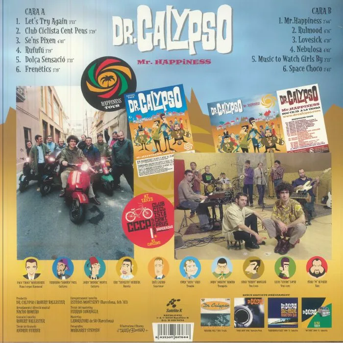 Back cover — DR CALYPSO — Mr Hapinness