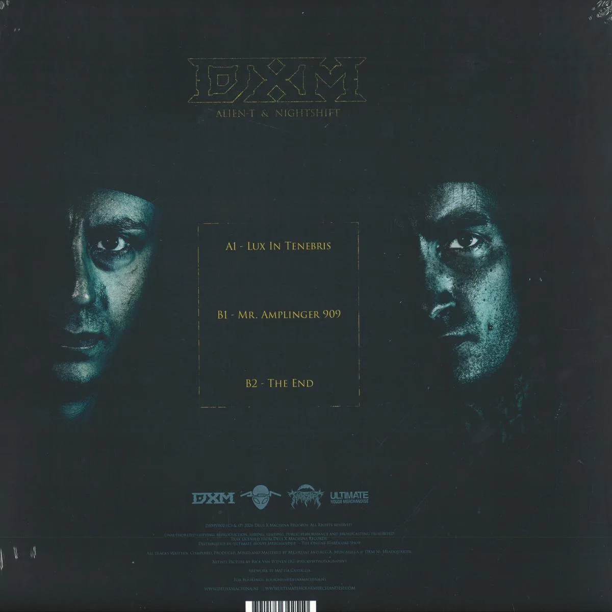 Обратная сторона обложки — Alien T & Nightshift — Lux In Tenebris E.P.