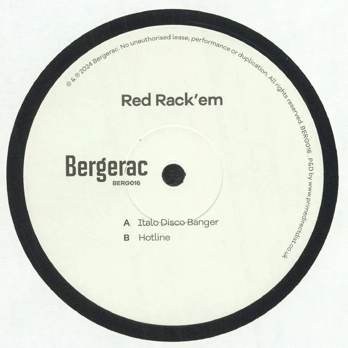 Back cover — RED RACK'EM — Italo Disco Banger