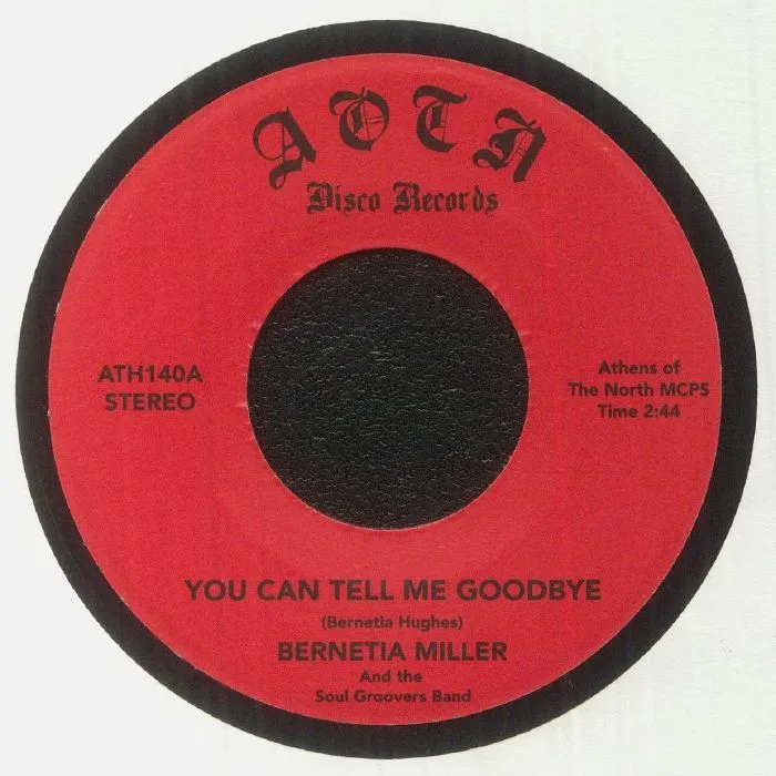 Лицевая сторона обложки — Bernetia MILLER / THE SOUL GROOVERS — You Can Tell Me Goodbye (reissue)