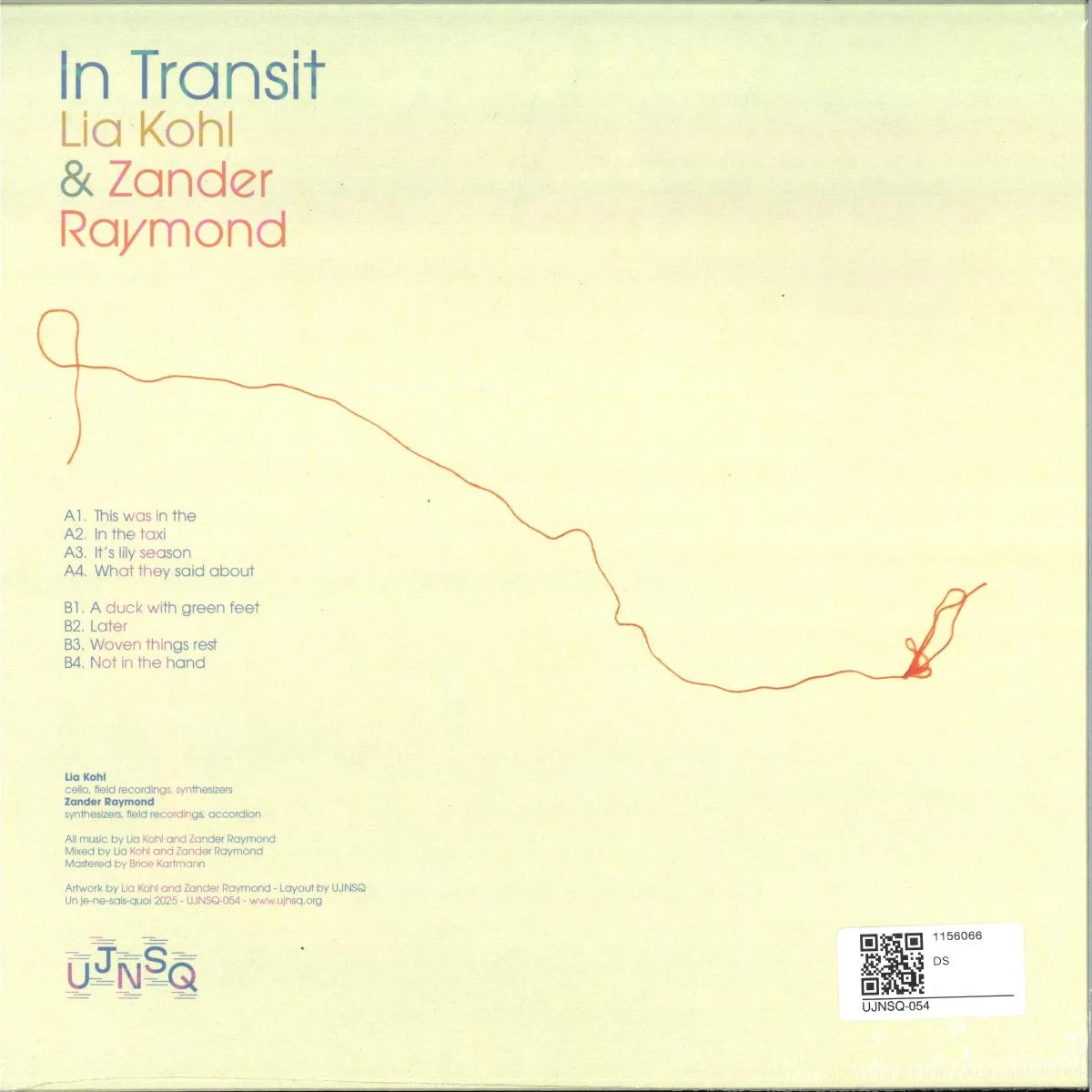 Обратная сторона обложки — Lia Kohl&Zander Raymond — In Transit