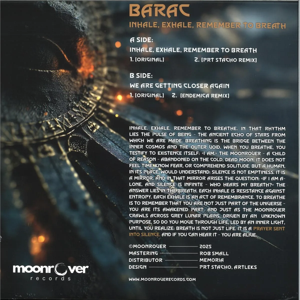 Обратная сторона обложки — Barac — Inhale, Exhale, Remember To Breath