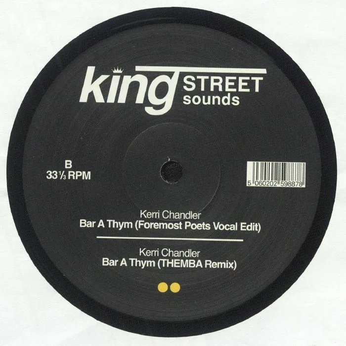 Back cover — Kerri CHANDLER — Bar A Thym (reissue)
