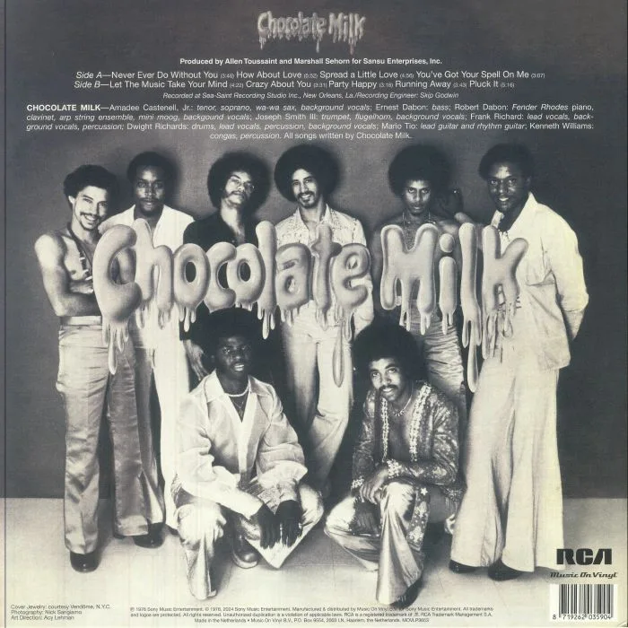 Обратная сторона обложки — CHOCOLATE MILK — Chocolate Milk (reissue)