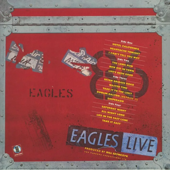 Back cover — EAGLES — Eagles Live (remastered)