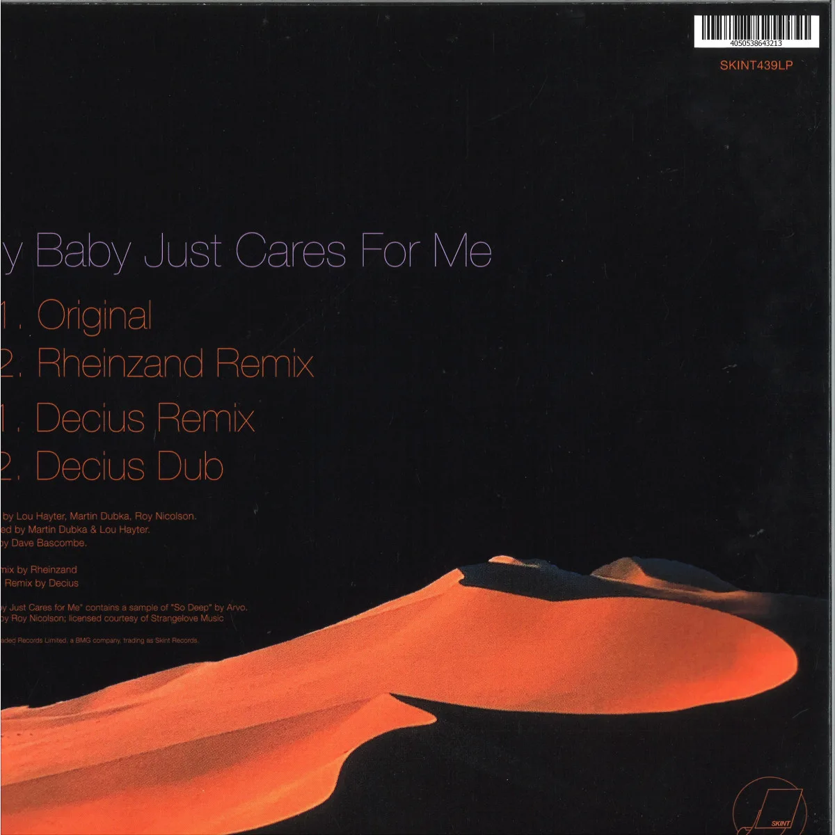 Back cover — Lou Hayter — My Baby Just Cares for Me