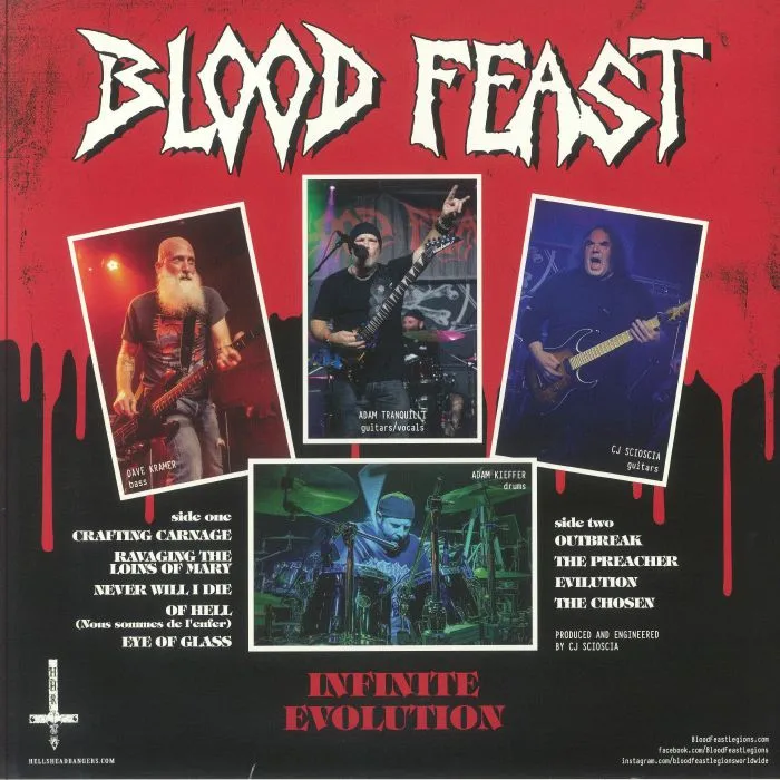 Back cover — BLOOD FEAST — Infinite Evolution