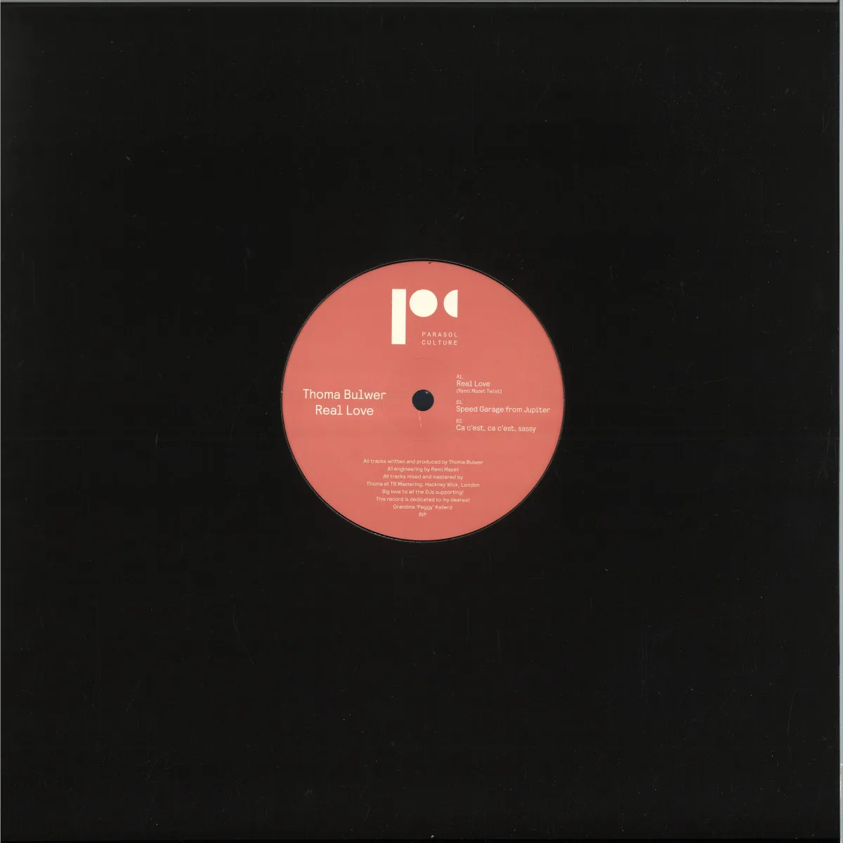 Back cover — Thoma Bulwer — Real Love EP