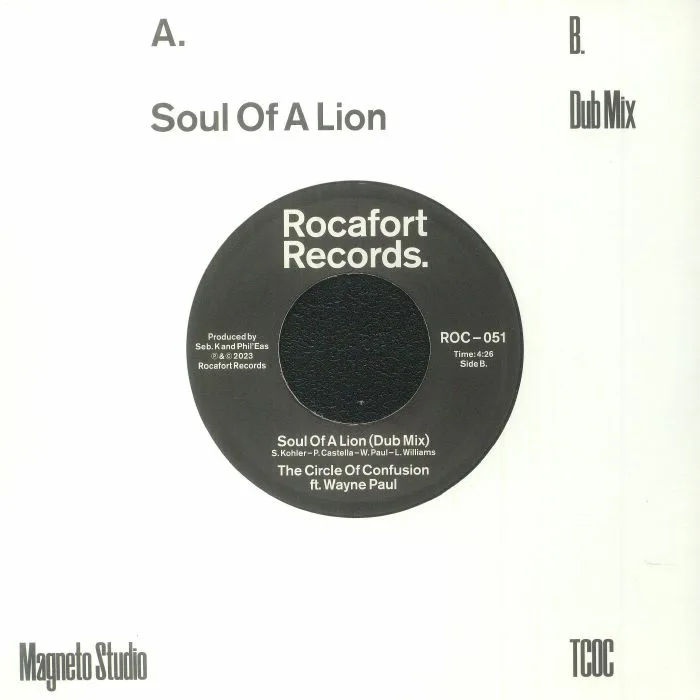Обратная сторона обложки — The CIRCLE OF CONFUSION feat WAYNE PAUL — Soul Of A Lion