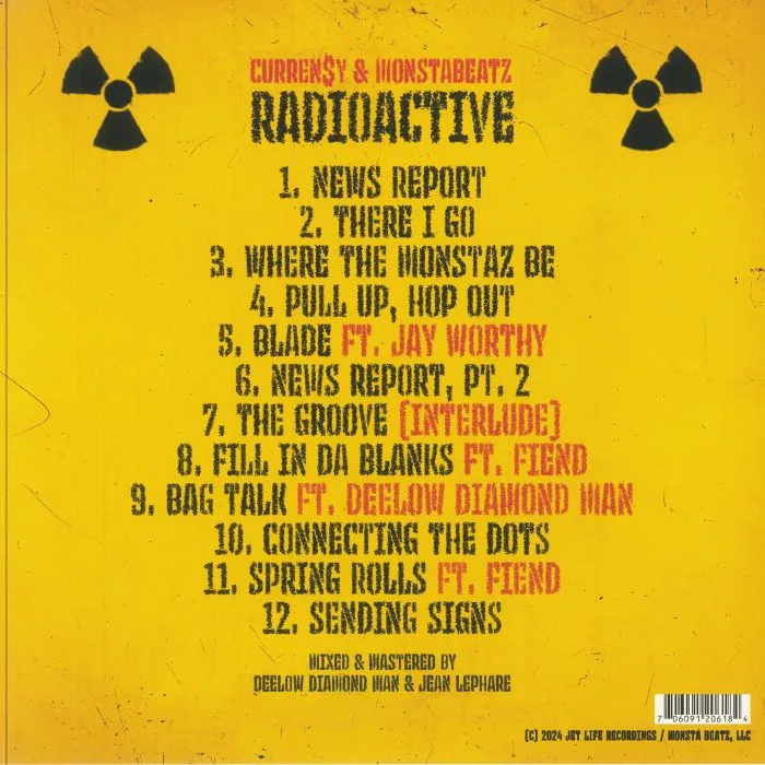 Обратная сторона обложки — CURREN$Y / MONSTABEATZ — Radioactive