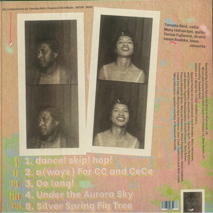 Back cover — Tomeka REID — Dance! Skip! Hop!