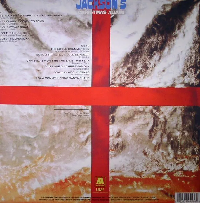 Back cover — JACKSON 5 — Christmas Album