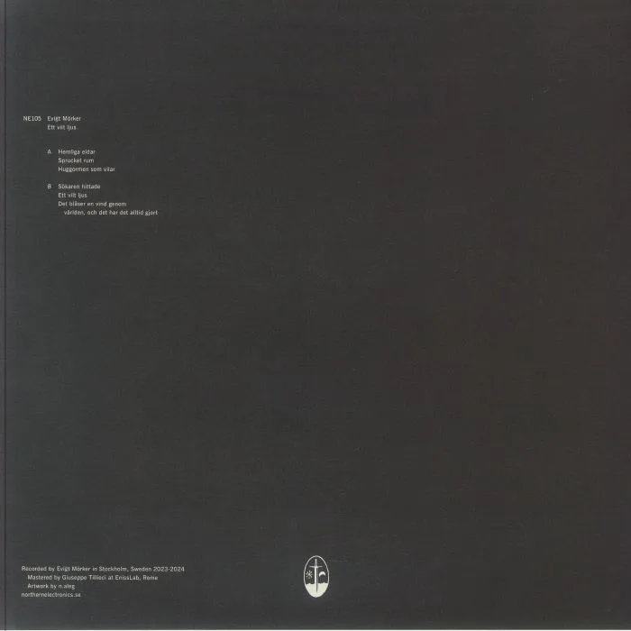 Back cover — EVIGT MORKER — Ett Vilt Ljus