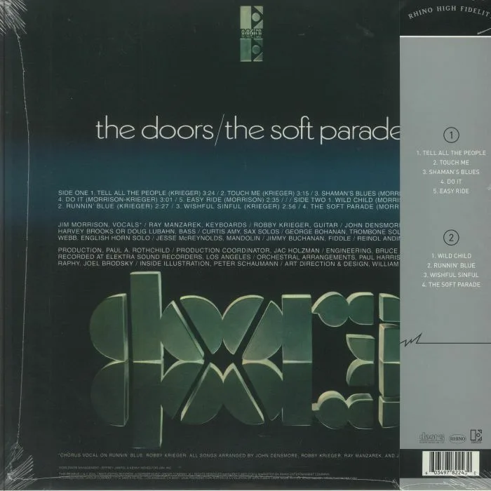 Back cover — The DOORS — The Soft Parade (Rhino High Fidelity) (B-STOCK)