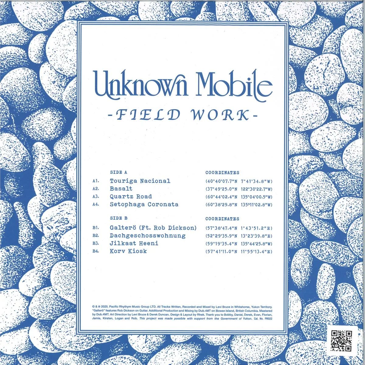 Back cover — Unknown Mobile — Field Work LP