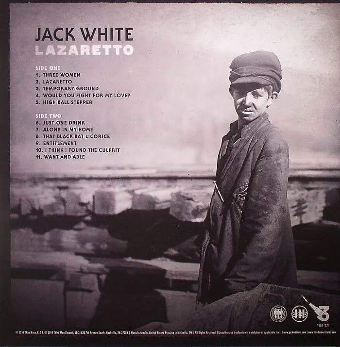 Back cover — Jack WHITE — Lazaretto