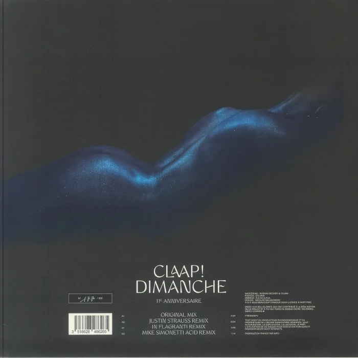 Back cover — CLAAP — Dimanche (11th Anniversary Edition)