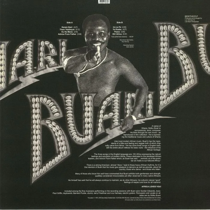 Обратная сторона обложки — BUARI — Buari (reissue)