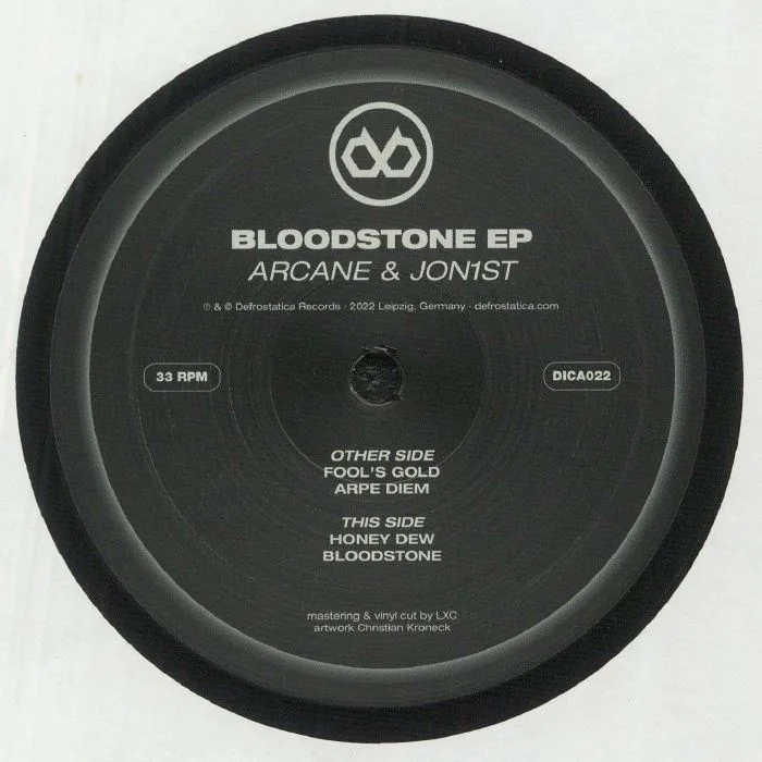 Back cover — ARCANE / JON1ST — Bloodstone EP