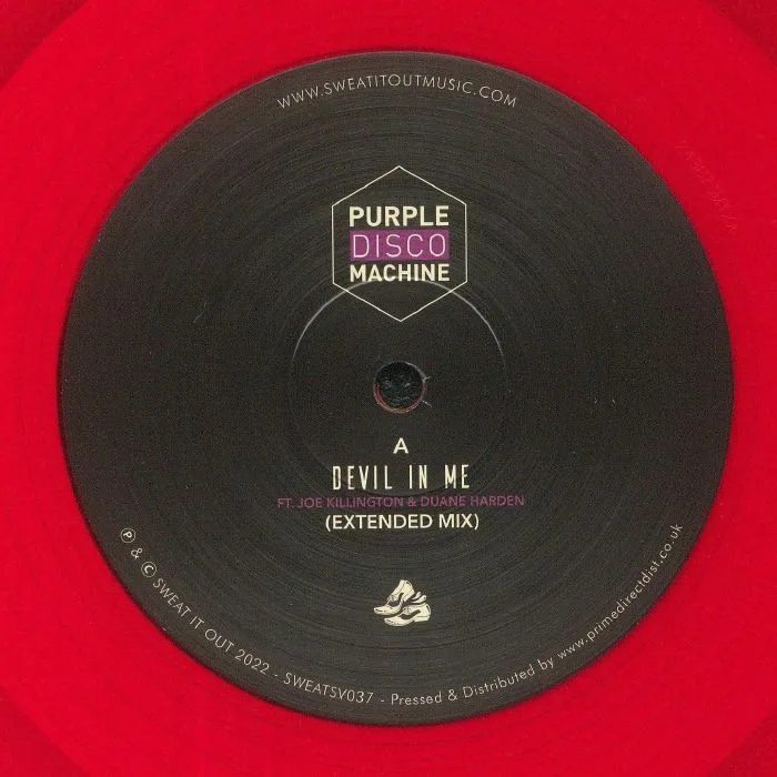 Лицевая сторона обложки — PURPLE DISCO MACHINE feat JOE KILLINGTON / DUANE HARDEN — Devil In Me