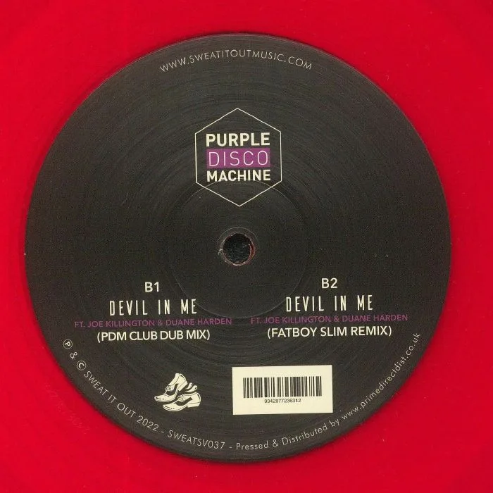 Обратная сторона обложки — PURPLE DISCO MACHINE feat JOE KILLINGTON / DUANE HARDEN — Devil In Me