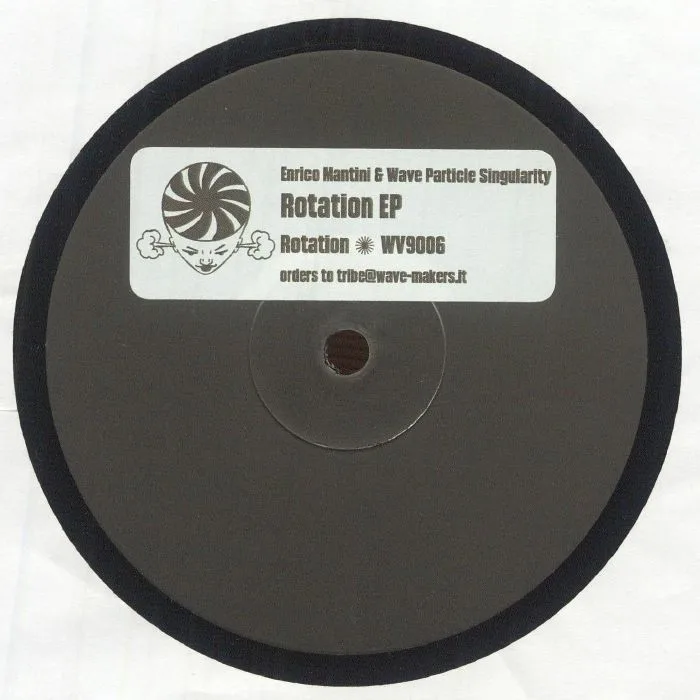 Лицевая сторона обложки — Enrico MANTINI / WAVE PARTICLE SINGULARITY — Rotation EP