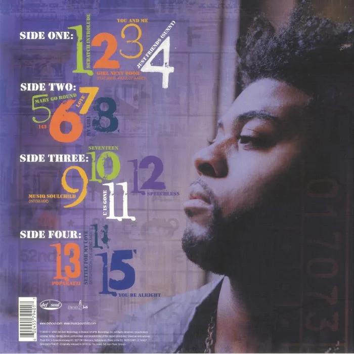 Обратная сторона обложки — MUSIQ SOULCHILD — Aijuswanaseing (I Just Want To Sing) (reissue)