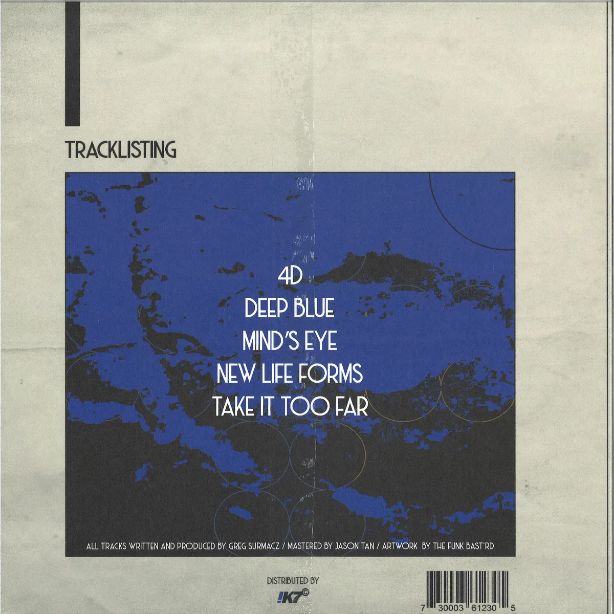 Back cover — Captain Over — Deep Blue EP