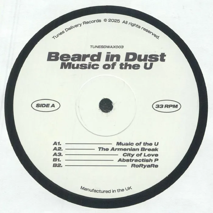 Лицевая сторона обложки — BEARD IN DUST — Music Of The U
