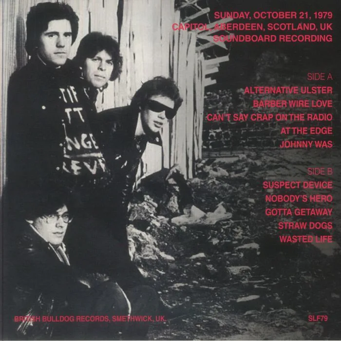 Back cover — STILL LITTLE FINGERS — Complete Chaos: Aberdeen 1979