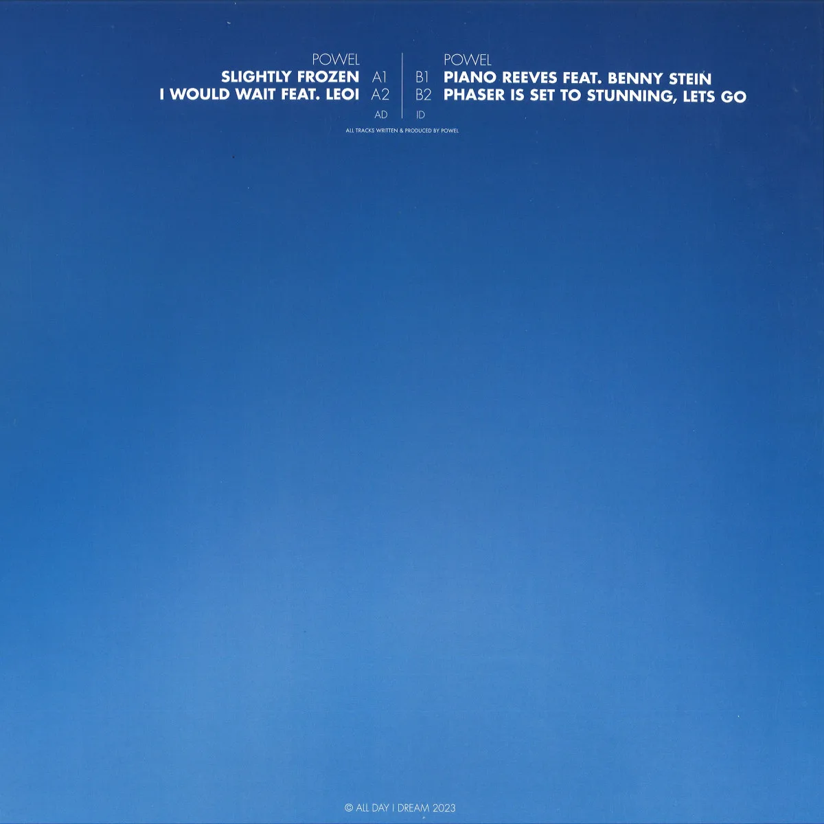 Back cover — Powel — Piano Reeves