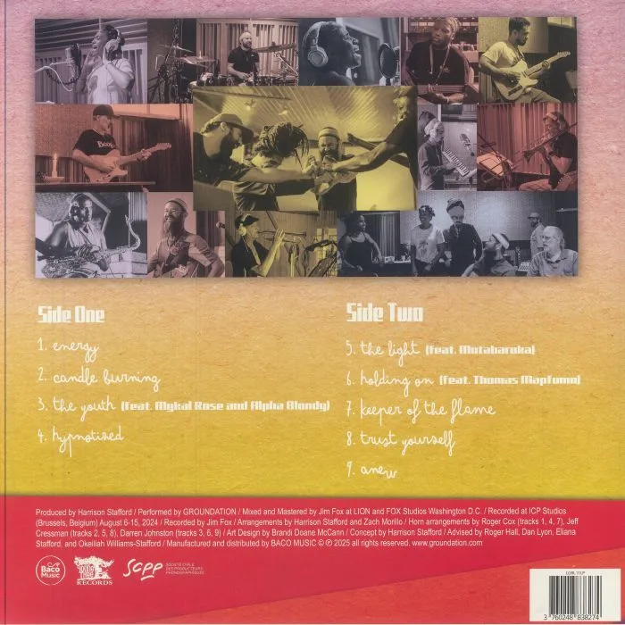 Back cover — GROUNDATION — Candle Burning