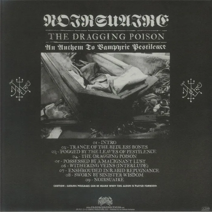 Обратная сторона обложки — NOIRSUAIRE — The Dragging Poison